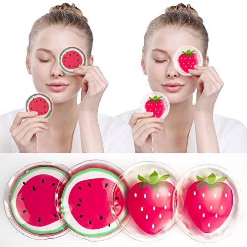 Hot and Cold Eye Pads, Reusable Eye Patches - color: Watermelons+strawberrys