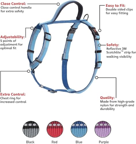 Halti Walking Dog Harness | Size Small, Blue - color: Blue, size: Small