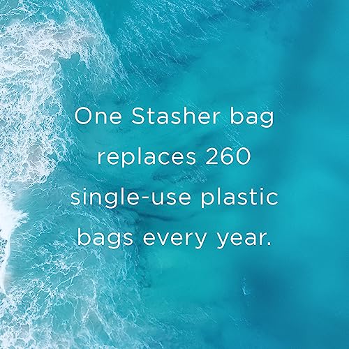 Stasher Silicone Reusable Storage Bag, Stand-Up Mega Bag, Reusable Freezer Bags,Microwave,Dishwasher,Oven Safe,Sous Vide,Premium Lunch Container,Eco Friendly,Food Storage Bags,104 oz,Clear (Pack of 2) - size: Mega (Pack of 2)