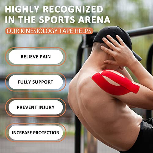 Black Kinesiology Tape Waterproof Jumbo Roll Uncut for Sports & Recovery