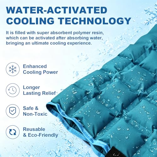 WORLD-BIO Water-Activated Extra Large Ice Pack for Full Back Pain Relief - size: 13"x21"