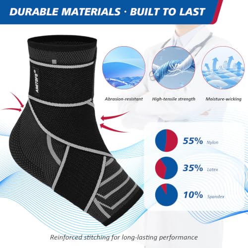Ankle Brace Plantar Fasciitis Relief, Adjustable Strap Men Women - color: Grey, size: X-Large