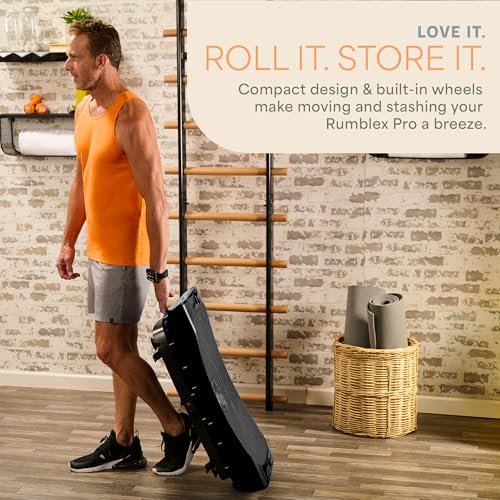 Lifepro Rumblex 4D Vibration Plate Exercise Machine with 7 Training Modes - color: Black, size: Pro