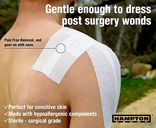 Hampton Adams Dressing Retention Tape, Skin Friendly, Comfort Hold, White - color: Dressing Tape (White)