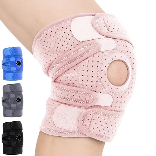 Vive Knee Brace for Meniscus Tear - ACL & Patella Support Knee Brace - color: Pink