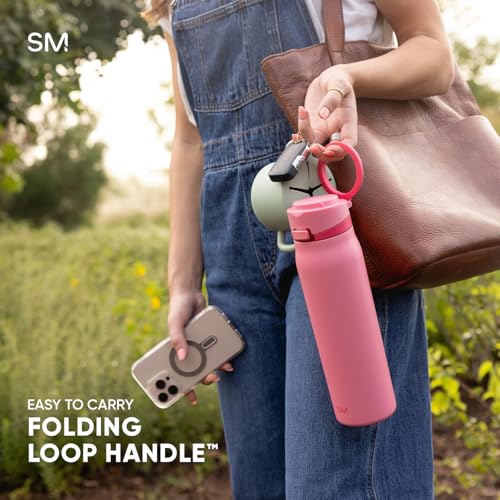 Simple Modern Water Bottle with Straw & Handle | 24oz | Cream - color: -Coconut, size: 24 Ounces
