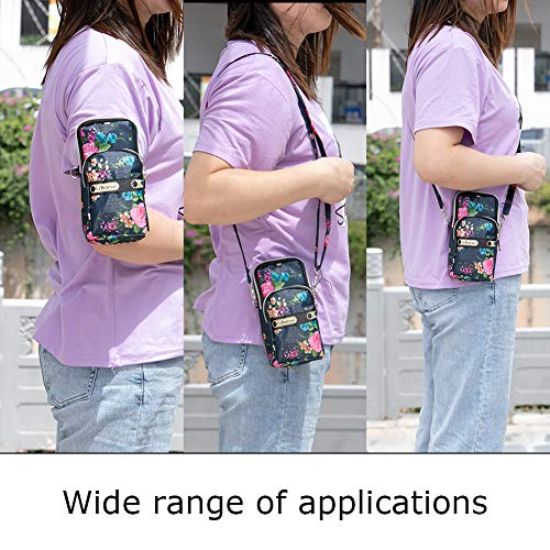 Sports Armband Outdoor Sweat-Proof Running Armbag Cross-Body Shoulder Casual Wallet Purse Gym Fitness Cell Phone Bag Key Holder for iPhone 13 Pro/ 12 Pro/Xs Max/Xr,Galaxy S10 Plus, P30 Pro (#26) - color: #26