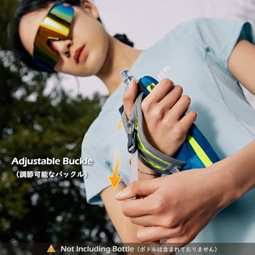 TRIWONDER Handheld Water Bottle Bag for Running, Quick Grip with Hand Strap Fit 17 oz Soft Flask Hydration Pack (A-Blue Handheld Bag) - color: A-Blue Handheld Bag