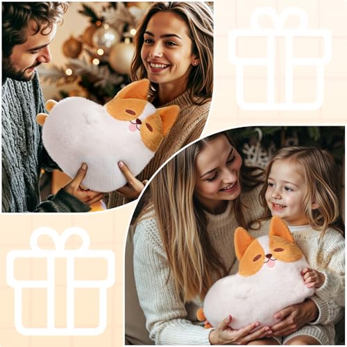 Mewaii Microwavable Stuffed Animal Corgi Plush, for Period Cramps, 10in - style: Corgi