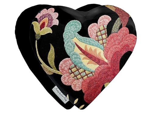 Heat Pack - Microwavable Heating Pads - Microwave Heating Pad for Pain Relief & Comfort - Suitable for The Neck, Back, Shoulders, Hips, Stomach Cramps & More - Neck Heat Wrap - Gift - size: HEART, style: Organic Floral