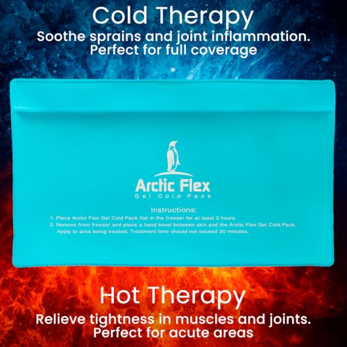 Arctic Flex Ice Packs for Injuries Reusable (10" x 6") - Flexible Hot Cold - size: Large (Pack of 1)
