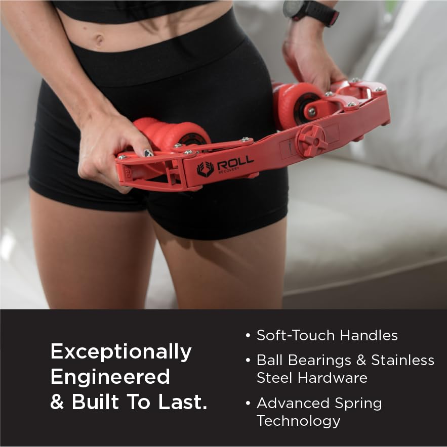 ROLL Recovery R8 Plus (Lava Red) - Deep Tissue Massage Roller - color: Lava Red