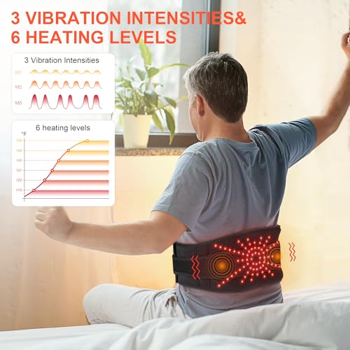 Lower Back Heating Pad with Massager Back Relaxation