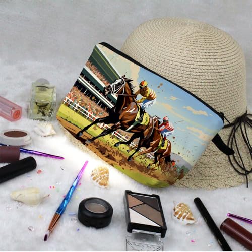 Livel lhood Kentucky Horse Race Cute Small Makeup Bag