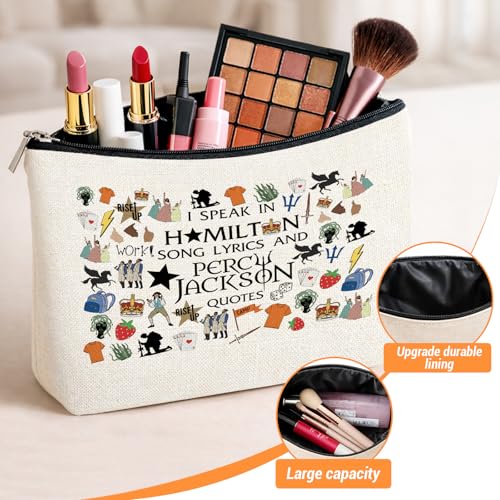 Pjo Merch Makeup Bag, Musical Merchandise Percy Movie Gifts for Fans - color: PJO