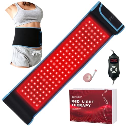 Red Light Therapy Belt with 132 LEDs 3-in-1 Chips 940nm 850nm 660nm(Corded) - size: XL