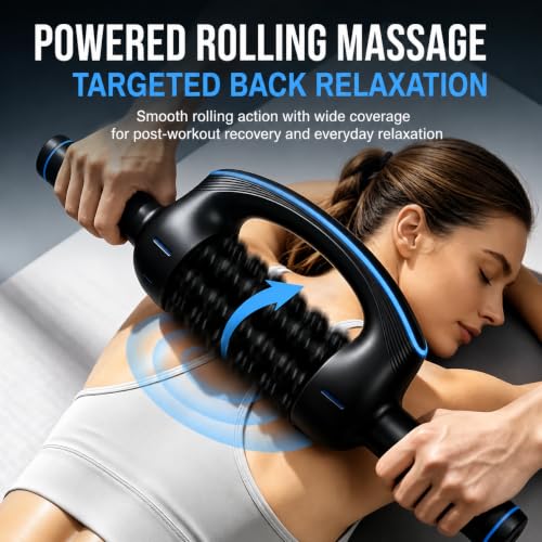 Electric Muscle Roller Massager, Large-Area Powered Rolling Massager