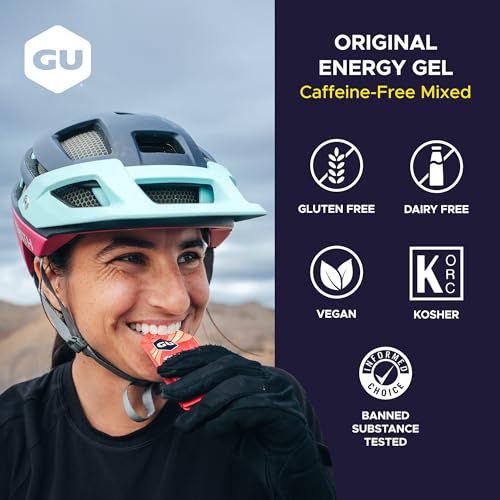 GU Energy, Original Energy Gels, Caffeine-Free Mixed - 24 Count - size: 24 Count (Pack of 1)
