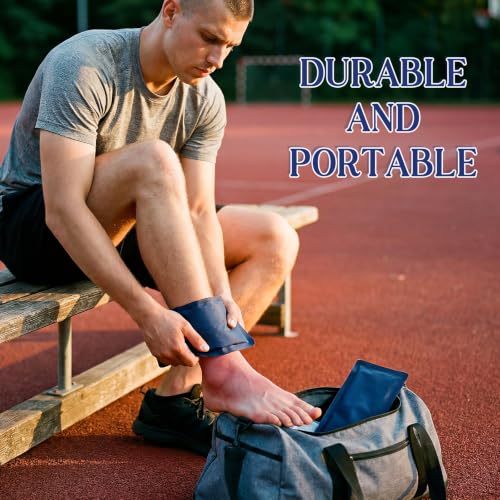 TrelaCo 8 Pack Reusable Gel Ice Packs for Injuries, Flexible Compress