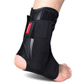 Kuangmi Ankle Brace Stabilizers Adjustable Ankle Support for Sports Protect, Sprained Ankle, Ligament Damage, Injury Recovery 1 Piece (L) - size: Large