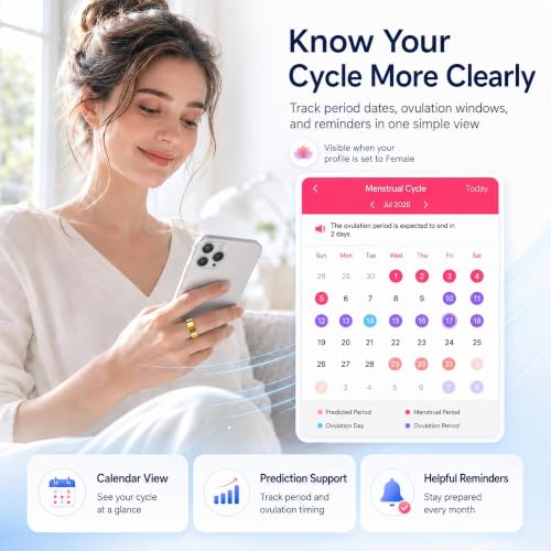 Smart Ring Fitness Tracker for Men & Women with Sleep, Heart Rate & SpO2 - color: Rose Gold, size: 11