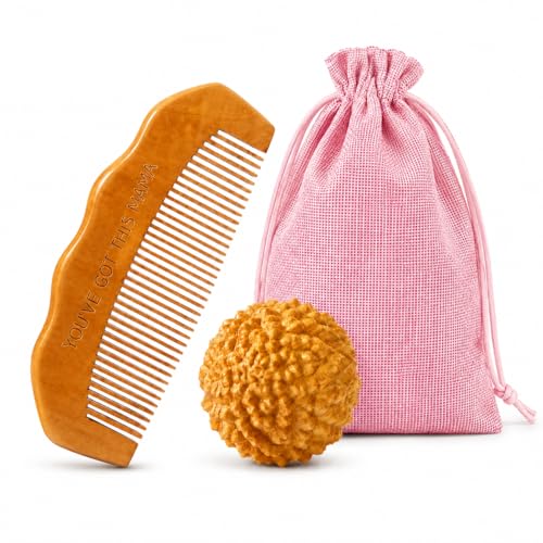 Birth Comb & Acupressure Massage Ball Set, Labor and Delivery Essentials