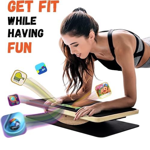 Yes4All Wooden Rocker Balance Board for Balance Training - color: Smartphone Board