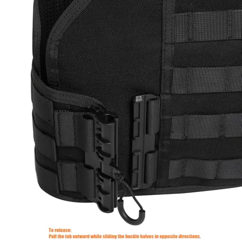 TACNEX Lightweight MOLLE Duty Vest Adjustable Weighted Workout Vest for Men Women - style: Quick Release