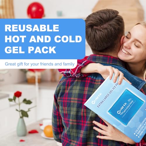 Large Gel Ice Pack 8.3"x12.4", Reusable Hot Cold Therapy - style: Large Ice Pack-8.3''×12.4''