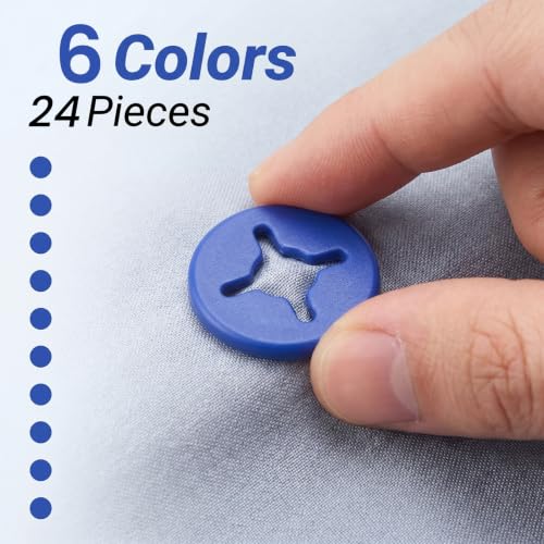 24 Pcs Race Bib Clips Running Number Holders Race Number Buckles