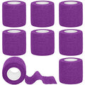 Tindobewan Self Adhesive Bandage Wrap, 2 Inches 8 Rolls Purple - color: Purple, size: 2 Inch