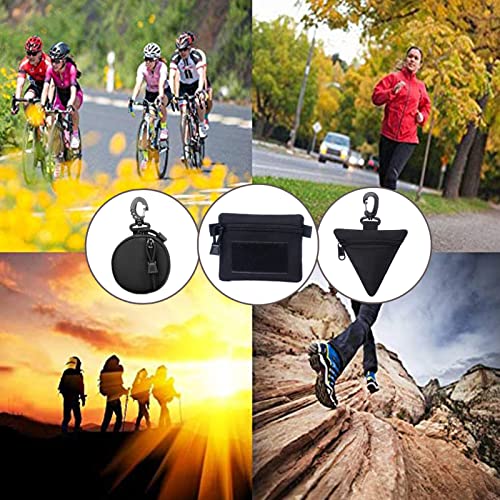2 Packs Tactical EDC Pouches Compact Mini Military Molle Utility Pouch Accessories Organizer Bags Coin Purse Keychain Pockets Credit Card Holder for Waist Pack - color: 2 Pack Circle Green