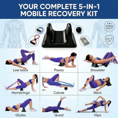 Psoas Release Tool with Resistance Bands & Towel