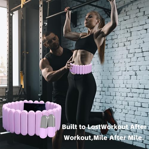 BBK Adjustable Weighted Belt For Women and Men - color: Pink, size: 5lb