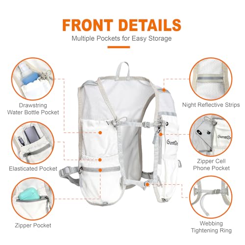 Running Vest for Women Lightweight Hydration Vest for Hiking Marathon Cycling Running Jogging - size: Black, style: Running Vest with 2 Soft Flasks