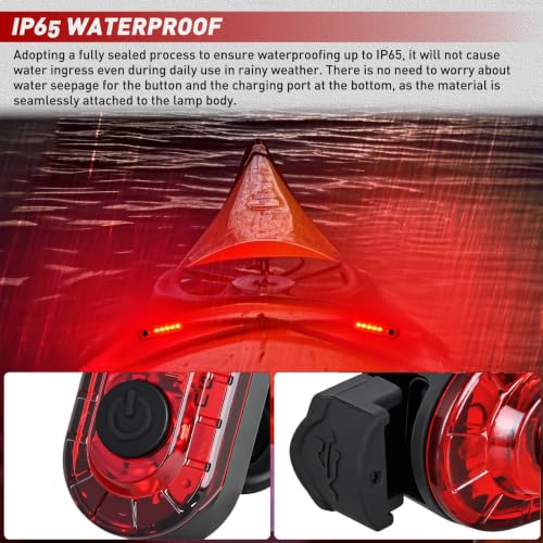 Nilight Marine Boat Navigation Light 2PCS Red Port Bow Lights Four Modes - color: 5LED Navigation Light-Red