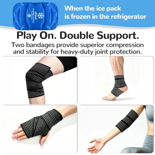 Extra Large Ice Pack for Injuries Reusable,12×20in Fits Back & Hip - size: Hands-free XL
