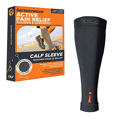 Incrediwear Calf Sleeve - Calf Sleeves for Men and Women to Help with Muscle Pain Relief, Shin Splints, and Muscle Recovery (Charcoal, S/M) - size: Small/Medium (Pack of 1)