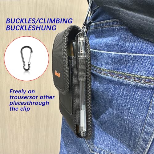 Phone Holster, Nylon Belt Clip Pouch