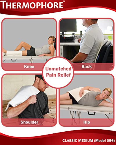 Thermophore Classic Moist Heat Pack, Designed to Deliver Intense Moist Heat to Relieve Pain, Muscle Cramps and Stiffness, Stimulates Circulation to Promote Healing, Medium, 14" x 14" - size: Medium