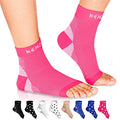 NEWZILL Plantar Fasciitis Socks Arch Support Foot Care Compression Sleeve - color: Pink, size: XX-Large