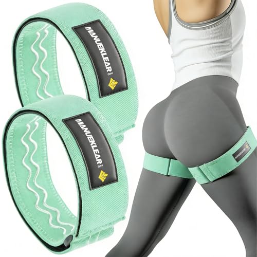 MANUEKLEAR Non-Slip Blood Flow Restriction Bands, BFR Booty Bands for Women - color: Green