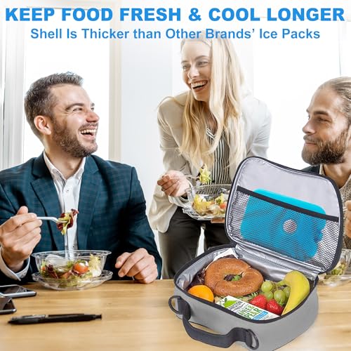 LotFancy Ice Packs for Cooler and Lunch Box, Reusable Freezer Packs - size: 6-Pack