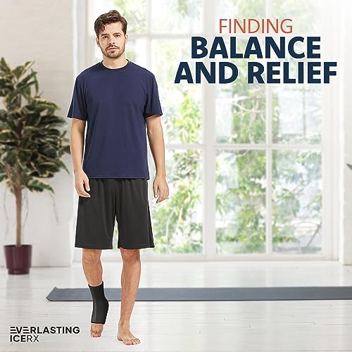 Ankle Ice Pack Wrap, Reusable Gel Cold Compression for Plantar Fasciitis - style: L-XL