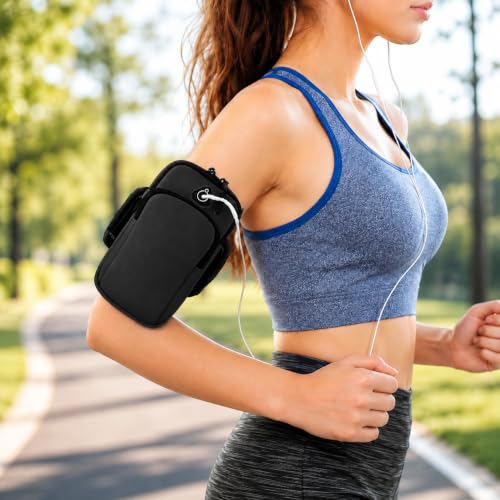 Outdoor Cycling Arm Bag, Adjustable Phone Pouch for Running and Hiking