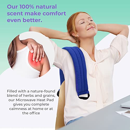 MHP Microwavable Heating Pad for Back-Most Heat Pack for Pain Relief - style: Blue