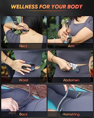 ONUEMP 3-in-1 Stainless Steel Massage Therapy Tools - Ice Gua Sha Lipedema - size: 3pcs Board Kit