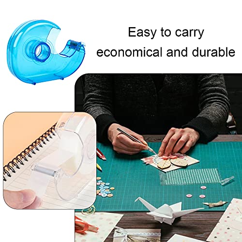 Small Tape Dispenser Cute Mini Tape Holder Refillable for Desk Office