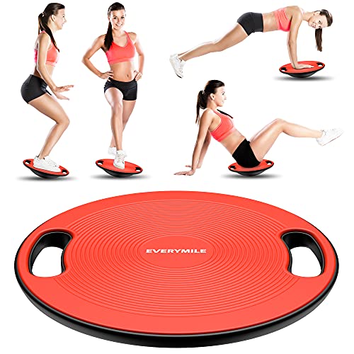 Wobble Exercise Balance Board, No-Skid Surface - color: Classic Red