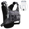 Zelvot Running Vest with 2L Water Bladder, Hydration Backpack, U.S. Design Patent, Lightweight Hydration Pack with Gear Holder, Reflective Chest Pack for Men Women - color: Black Camo, size: Medium-Large